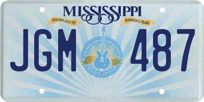 MS license plate JGM487