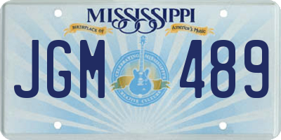 MS license plate JGM489