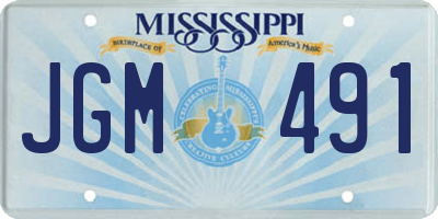 MS license plate JGM491