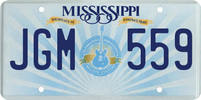 MS license plate JGM559