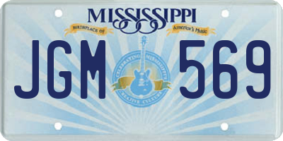 MS license plate JGM569