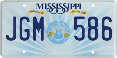 MS license plate JGM586