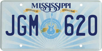 MS license plate JGM620