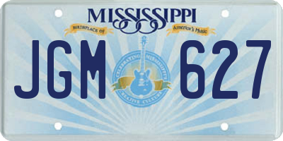 MS license plate JGM627