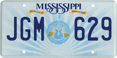 MS license plate JGM629