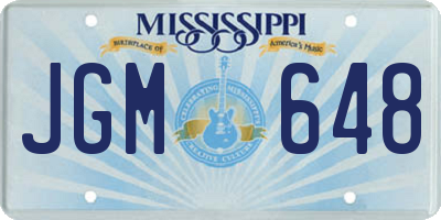 MS license plate JGM648