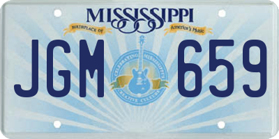 MS license plate JGM659