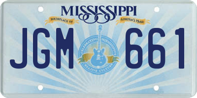 MS license plate JGM661