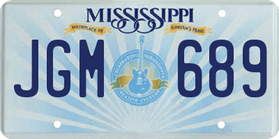 MS license plate JGM689