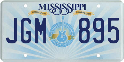 MS license plate JGM895