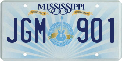 MS license plate JGM901