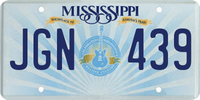 MS license plate JGN439