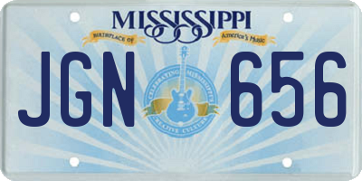 MS license plate JGN656