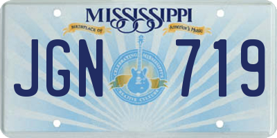 MS license plate JGN719
