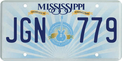 MS license plate JGN779