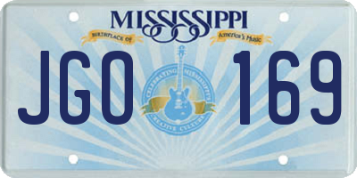 MS license plate JGO169