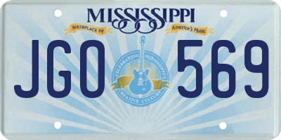 MS license plate JGO569
