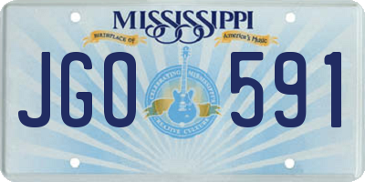 MS license plate JGO591