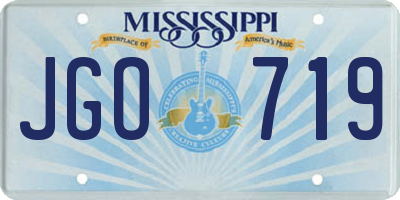 MS license plate JGO719