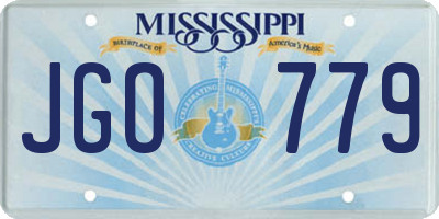 MS license plate JGO779