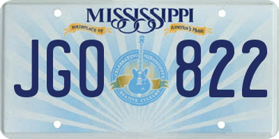 MS license plate JGO822