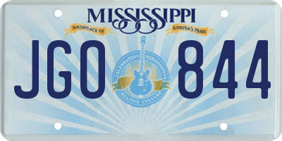 MS license plate JGO844