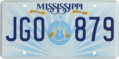 MS license plate JGO879