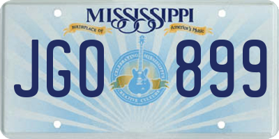 MS license plate JGO899