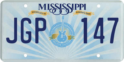 MS license plate JGP147