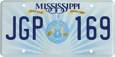 MS license plate JGP169