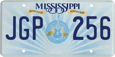 MS license plate JGP256