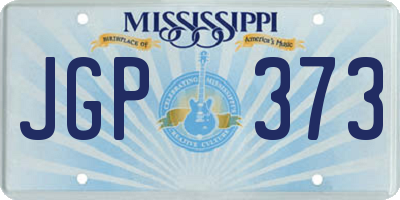 MS license plate JGP373