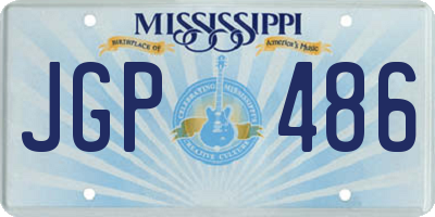 MS license plate JGP486