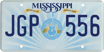 MS license plate JGP556