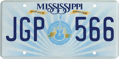 MS license plate JGP566
