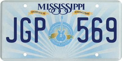MS license plate JGP569