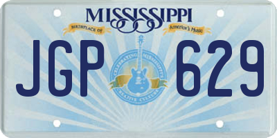 MS license plate JGP629
