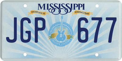 MS license plate JGP677