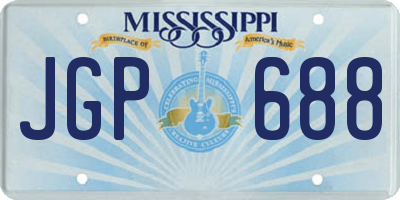 MS license plate JGP688