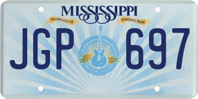 MS license plate JGP697