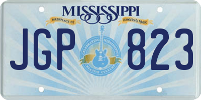 MS license plate JGP823