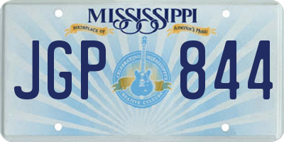 MS license plate JGP844