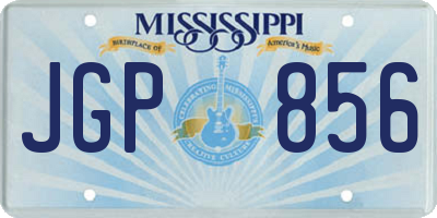 MS license plate JGP856