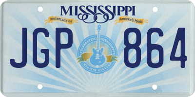 MS license plate JGP864
