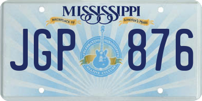MS license plate JGP876
