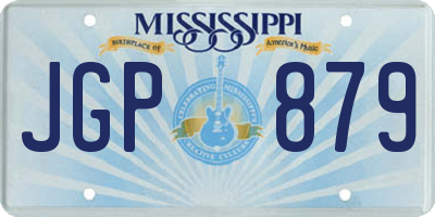 MS license plate JGP879