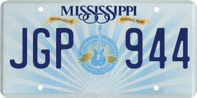 MS license plate JGP944
