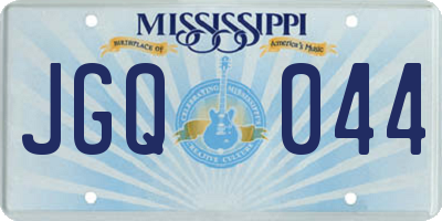 MS license plate JGQ044