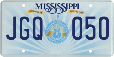 MS license plate JGQ050