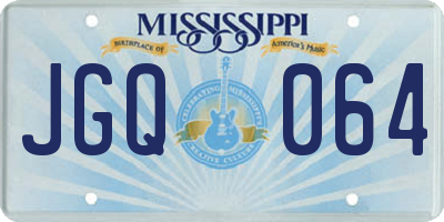 MS license plate JGQ064